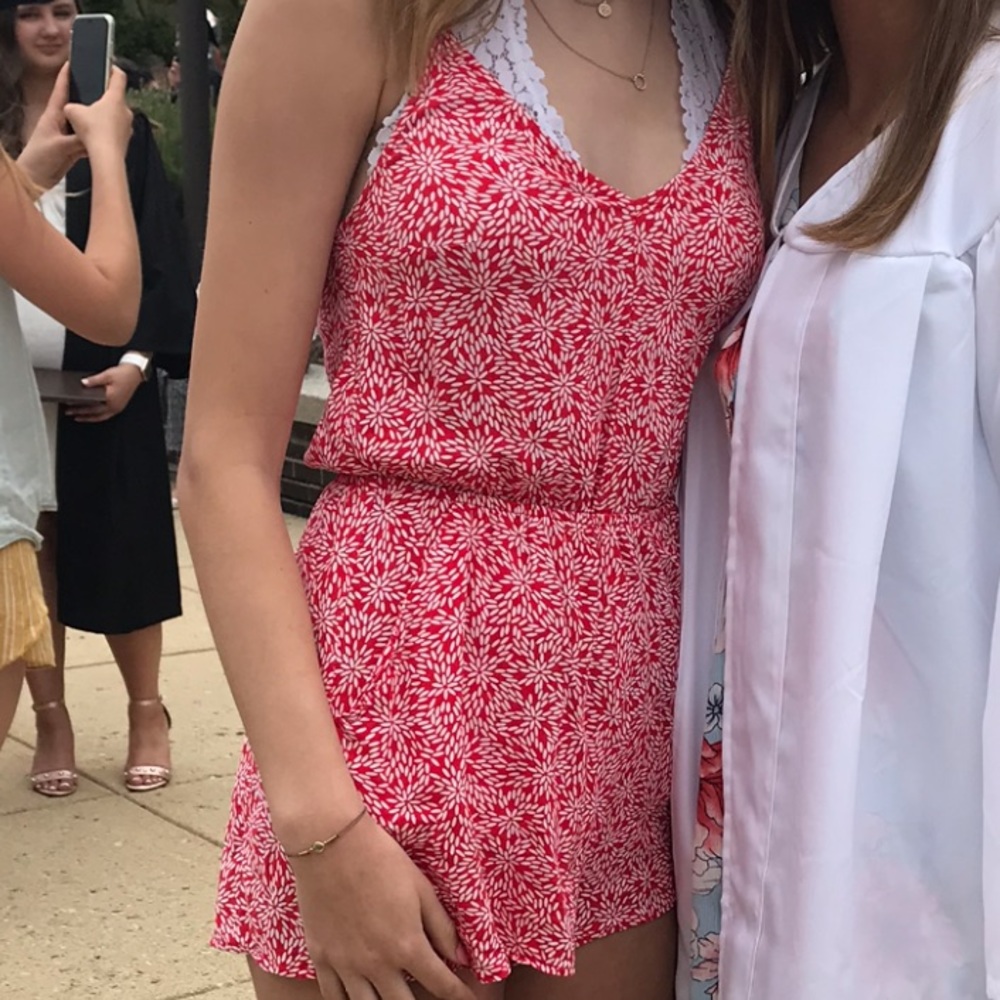 Adorable red romper from h&m